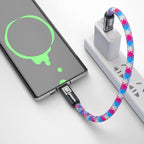 Porte-Clés Portable Câble Court USB C À Type C 240W Charge Rapide USB C À Type C Cordon De Données Pour Iphone 15 16 Ordinateur Portable Samsung