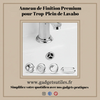 Anneau de Finition Premium pour Trop-Plein de Lavabo – L’éclat du Neuf en 2 Secondes Gadgets Utiles