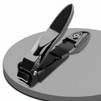 Coupe-Ongles Avec Receveur, Coupe-Ongles Sans Éclaboussures Avec Lame Incurvée Tranchante Et Lime À Ongles En Verre, Mâchoire Large, 1 Pièces