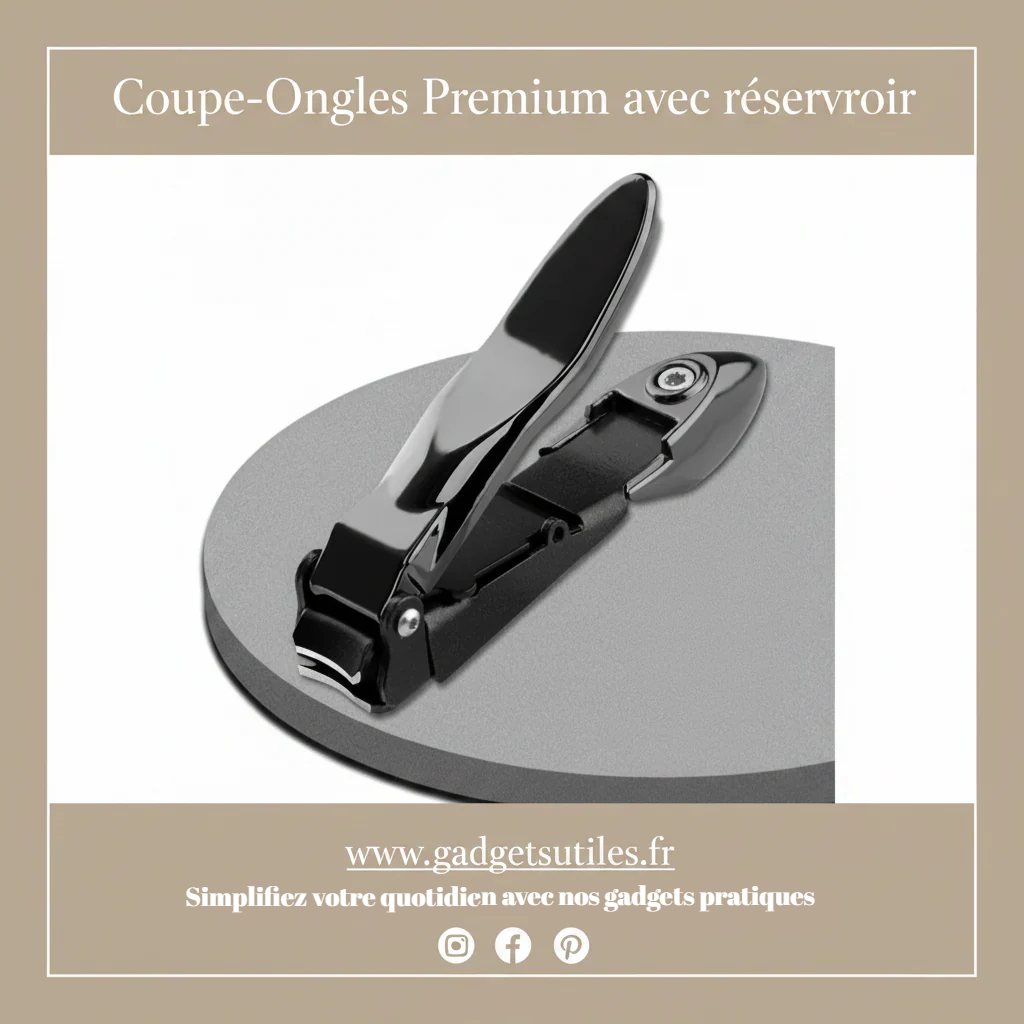 Coupe-Ongles Premium avec réservoir Gadgets Utiles