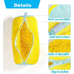 Sac De Lavage De Chaussures, Sac À Linge, Protection De Chaussures Rembourrée, Sac De Lavage De Linge En Fiber Moelleuse En Polyester, Organisateur Lavable En Machine