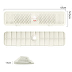 Protection Contre Les Éclaboussures Pour Évier De Cuisine, Collecteur D'Éclaboussures Pour Tapis De Robinet, Plateau Anti-Goutte À Poignée, Polyvalent Pour Tapis De Séchage De Vaisselle De Cuisine, Éponge