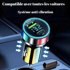 Chargeur De Voiture Rapide Pour Touristes, USB Type C, Charge Rapide Pour Iphone 13 Pro, 12-24V, 120W + PD20W