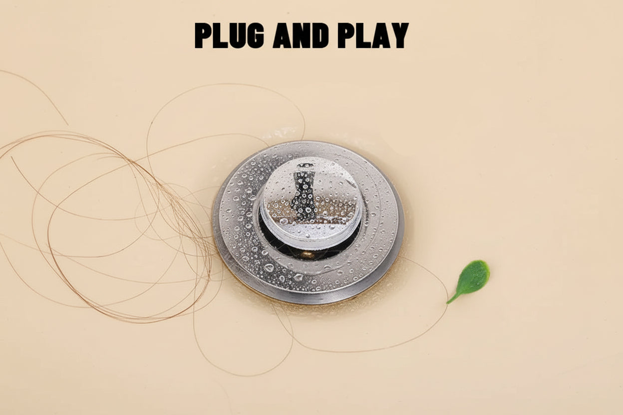 Filtre De Vidange De Sol En Acier Inoxydable, Bouchon De Lavabo Anti-Odeur, Noyau De Rebond Pop-Up, Bouchon De Lavabo, Collecteur De Cheveux, Filtre D'Évier De Douche