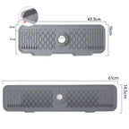 Protection Contre Les Éclaboussures Pour Évier De Cuisine, Collecteur D'Éclaboussures Pour Tapis De Robinet, Plateau Anti-Goutte À Poignée, Polyvalent Pour Tapis De Séchage De Vaisselle De Cuisine, Éponge