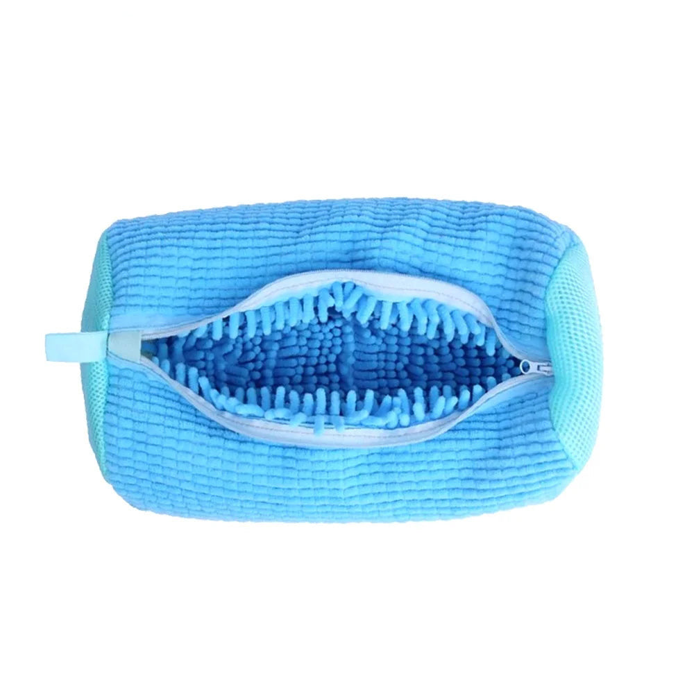 Sac De Lavage De Chaussures, Sac À Linge, Protection De Chaussures Rembourrée, Sac De Lavage De Linge En Fiber Moelleuse En Polyester, Organisateur Lavable En Machine