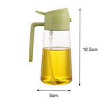 Bouteille De Pulvérisation D'Huile En Plastique 2 En 1, 500Ml, Distributeur D'Huile, Pot D'Huile, Cruet, BBQ, Cuisine, Cuisson, Rôtissage, Outil De Cuisine De Pique-Nique