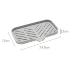 Plateau d'évier en silicone avec vidange