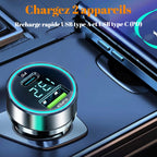 Chargeur De Voiture Rapide Pour Touristes, USB Type C, Charge Rapide Pour Iphone 13 Pro, 12-24V, 120W + PD20W