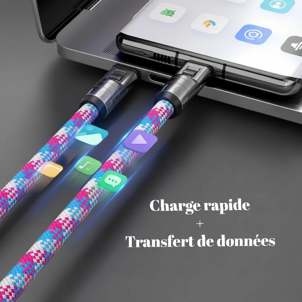 Porte-Clés Portable Câble Court USB C À Type C 240W Charge Rapide USB C À Type C Cordon De Données Pour Iphone 15 16 Ordinateur Portable Samsung