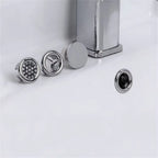 Couvercle De Trou D'Évier De Salle De Bains, 2 Pièces, Revêtement D'Habillage De Lavabo, Anneau De Débordement Galvanisé, Accessoire De Baignoire 22-24Mm, Accessoires De Lavabo