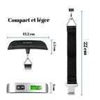 Outil De Balance Électronique Portable Avec Écran LCD Numérique, Valise De Voyage, Poids Des Bagages, Balance Des Sacs, 110Lb, 50Kg