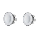 Couvercle De Trou D'Évier De Salle De Bains, 2 Pièces, Revêtement D'Habillage De Lavabo, Anneau De Débordement Galvanisé, Accessoire De Baignoire 22-24Mm, Accessoires De Lavabo