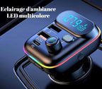 Transmetteur FM Bluetooth 5.0 Pour Voiture, Transmetteur FM USB PD, Chargeur Rapide, Accessoires Électroniques