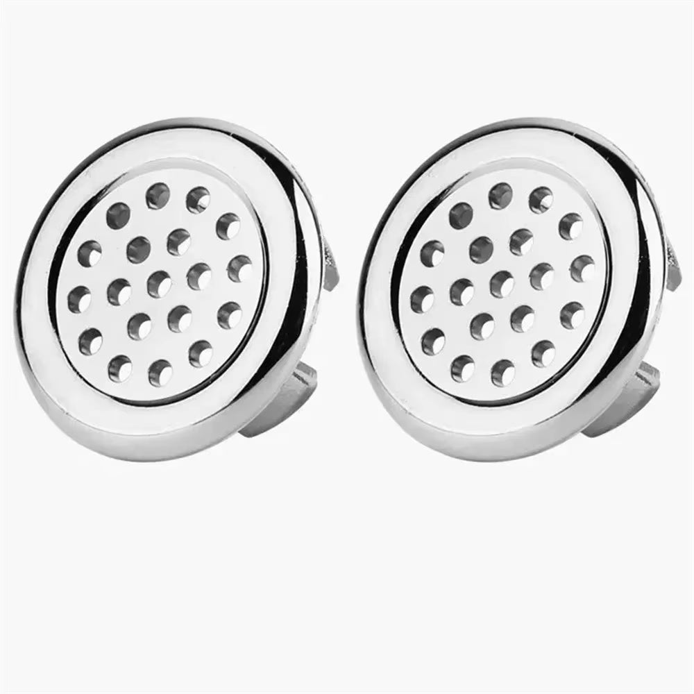 Couvercle De Trou D'Évier De Salle De Bains, 2 Pièces, Revêtement D'Habillage De Lavabo, Anneau De Débordement Galvanisé, Accessoire De Baignoire 22-24Mm, Accessoires De Lavabo