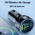 Chargeur De Voiture Rapide Pour Touristes, USB Type C, Charge Rapide Pour Iphone 13 Pro, 12-24V, 120W + PD20W